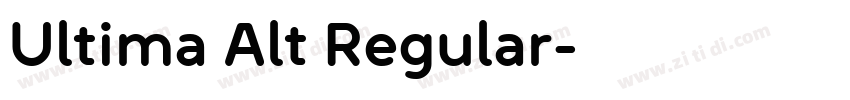 Ultima Alt Regular字体转换